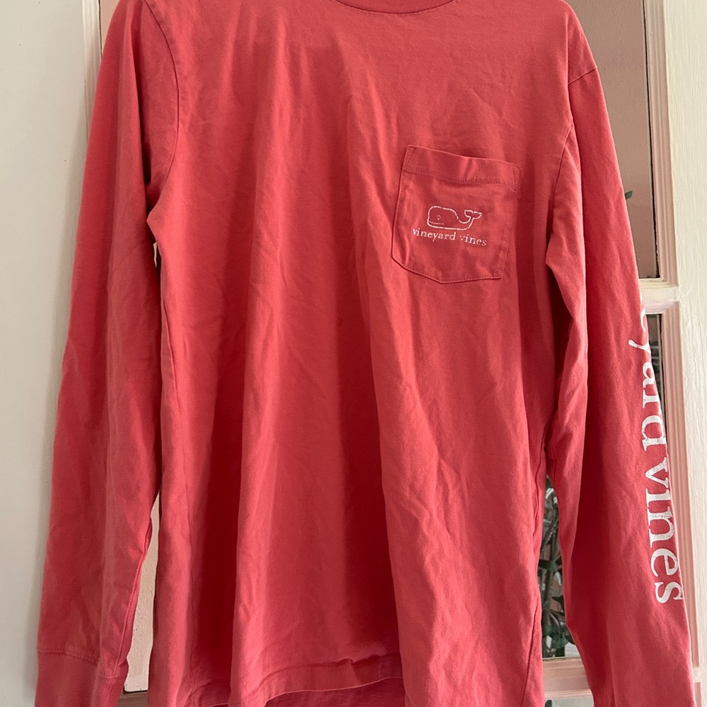 Vineyard Vines Coral Long Sleeve Tee